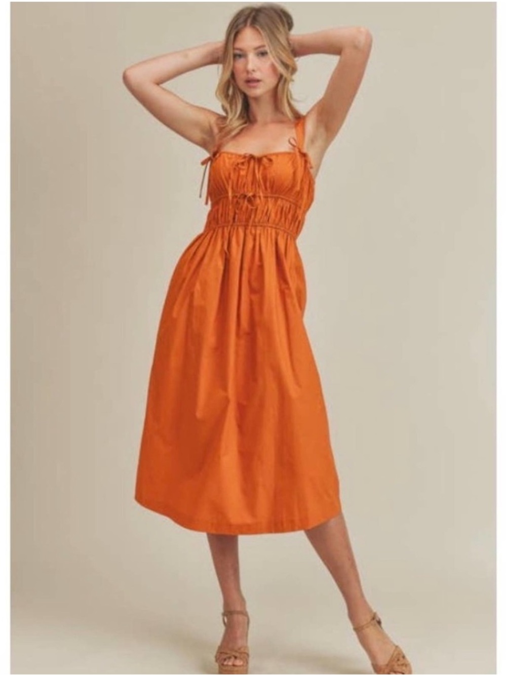 🆕 Lush x Lulu’s Bow Dress in Ginger